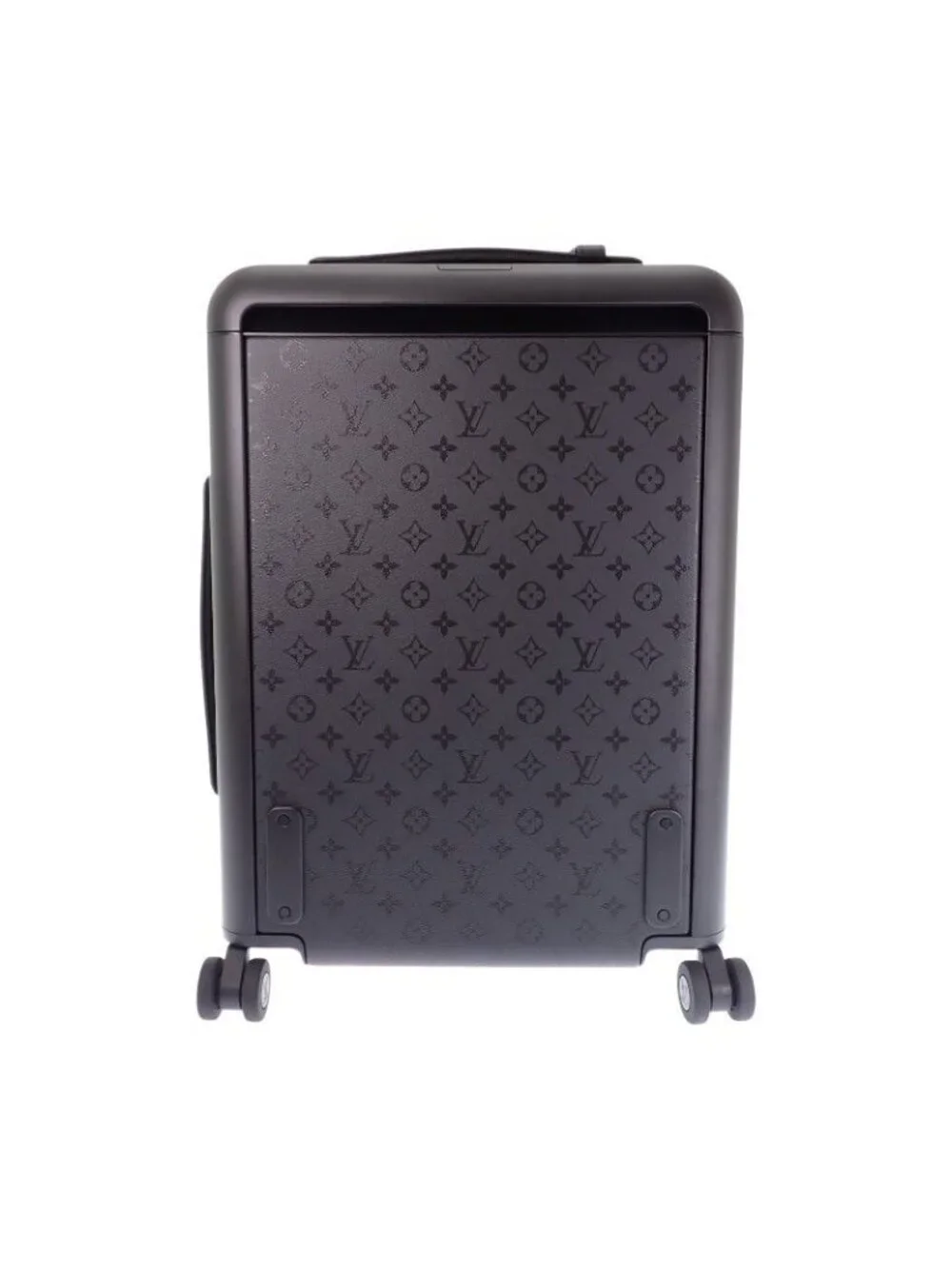Louis Vuitton Horizon 55 Carry Case Suitcase Leather Monogram Midnight Black